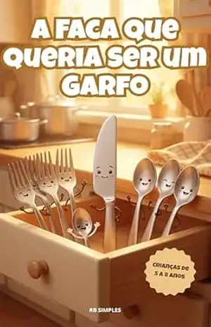 A Faca que Queria Ser um Garfo: Uma Aventura Divertida na Gaveta dos Talheres – Uma História Engraçada e Emocionante para Crianças de 5 a 8 Anos — Perfeita para a Hora de Dormir - RB SIMPLES