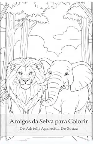 Amigos da Selva para Colorir - Adrielli Aparecida de  Souza