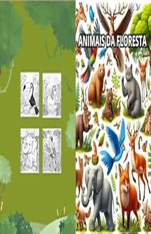 ANIMAIS DA FLORESTA: ANIMAIS DA FLORESTA PARA COLORIR – Jonatas Secco