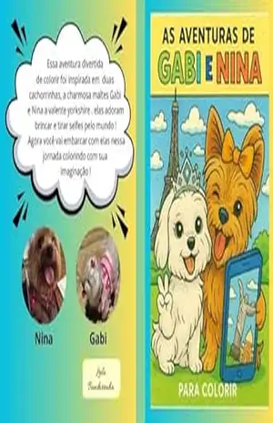 As aventuras de Gabi e nina para colorir - Leila Bandarrinha