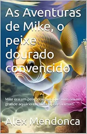 As Aventuras de Mike, o peixe dourado convencido: Mike era um peixe dourado que vivia em um grande aquário em uma loja de animais. - Alex Mendonca