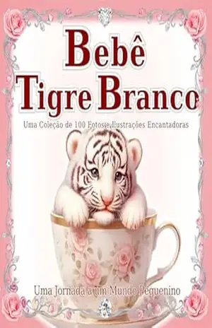 Bebê Tigre Branco: Um mundo de bebês tigres que cabem na palma da mão: Um livro de arte com 100 cenas graciosas para desfrutar a qualquer hora e em qualquer … lugar. (Uma Jornada a um Mundo Pequenino 2) – SAKI.SAKI