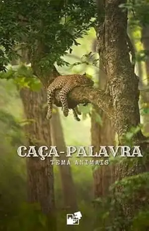 Caça–palavras com o tema de animais – 20 palavras – Júlia Araújo