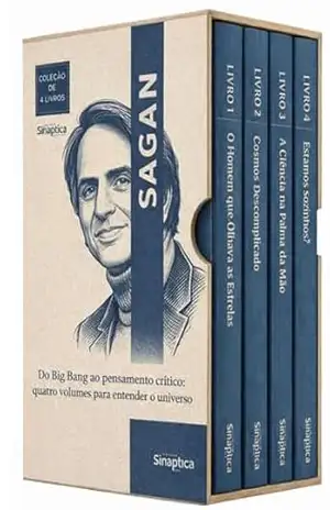 Carl Sagan Descomplicado – 4 Livros – Do Big Bang ao pensamento crítico: quatro volumes para entender o universo: A coleção completa de astronomia, ceticismo e busca por vida inteligente – Sináptica