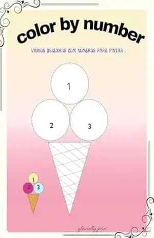color by number: vários desenhos com números para pintar. - gleicielly jesus