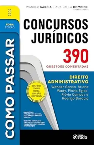 Como Passar em Concursos Jurídicos – 9ª Ed – 2025: Direito Administrativo – 390 questões comentadas – Wander Garcia