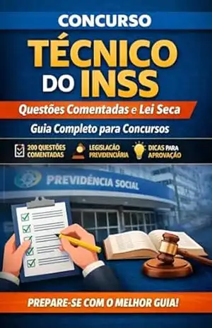CONCURSO INSS: GUIA DE ESTUDOS QUESTOES COMENTADAS - YENIDLAV SOLRAC