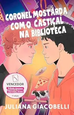 Coronel Mostarda com o castiçal na biblioteca – Juliana Giacobelli
