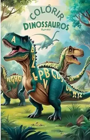 Dino colorir: Aprender os nomes - jorge silva
