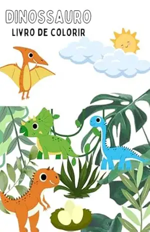 dinossauro livro para colorir - Carolaine Biavatti