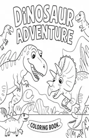 Dinossauros para Colorir: Uma Aventura Pré–Histórica!: Explore o mundo dos dinossauros com desenhos incríveis para pintar e se divertir! – Lukas Viana