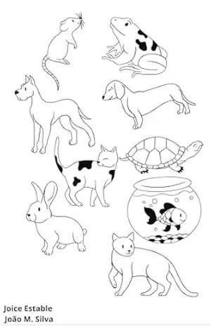 E–book para colorir: Animais – João Marcos  Silva