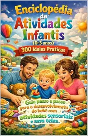 Enciclopédia de Atividades Infantis (0–3 anos): 300 Ideias Práticas: Guia passo a passo para o desenvolvimento do bebê com atividades sensoriais e sem telas. – Guilherme Miranda de Aguiar