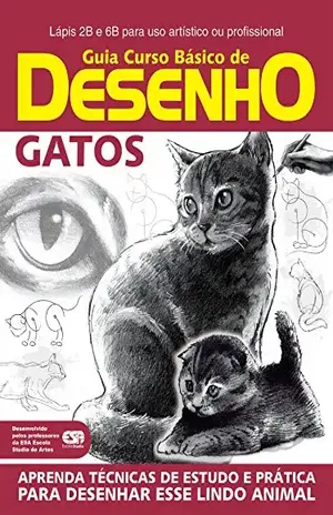 Guia Curso Básico de Desenho – Gatos (Guia Curso de Desenho Livro 1) – On Line Editora