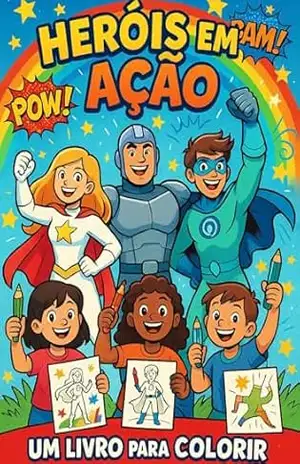 HERÓIS EM AÇÃO – UM LIVRO PARA COLORIR - KLB Batista