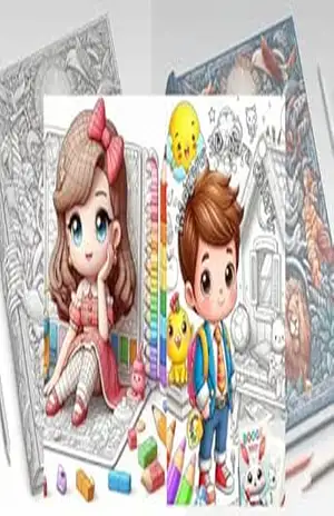 Imagens infantil 3D para colorir – Junior Pereira