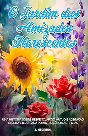 Jardim das Amizades Florescentes: Uma história sobre respeito, apoio mútuo e aceitação escrita e ilustrada por Inteligência Artificial – J. Negrinni