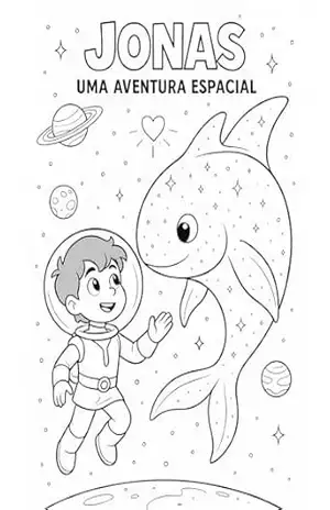 Jonas: Uma Aventura Espacial – Livro para Colorir e Aprender com Valores Bíblicos – André Oliveira