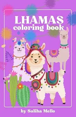 Lhamas: livro para colorir – SALIHA GOMES DE MELLO
