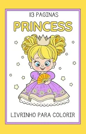Livrinho para colorir princesas – michaela silva