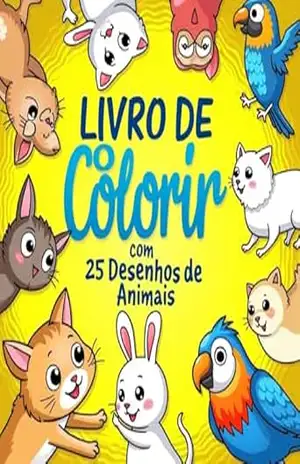 Livro de colorir com 25 desenhos de animais – Silvano Ramos Lopes