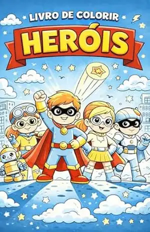 Livro de colorir de heróis - Luiz Da Silva
