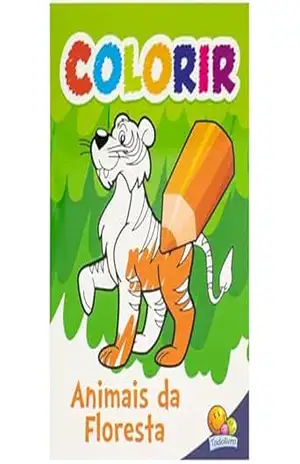Livro de Desenho infantil: Leão, elefante, cobra, macaco, venha se divertir com os animais da floresta – Rafael Ferreira