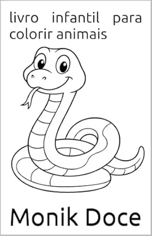 livro infantil para colorir animais – Monik Doce