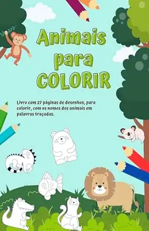 Livro para colorir – Animais divertidos – Elisa Linhares