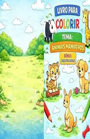 livro para colorir: animais mamíferos - Estelar .br
