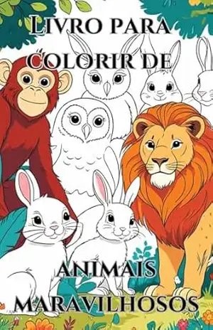 Livro para colorir de animais maravilhosos. – Gustavo Dos Santos