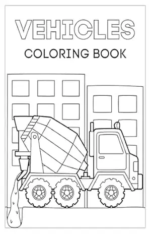 Livro para Colorir de Veículos - Laís Roth