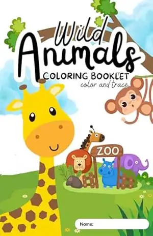 Livro para colorir infantil: Animais selvagens – Vanderson Nascimento