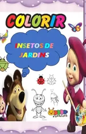 LIVRO PARA COLORIR: INSETOS DE JARDINS – KAIOMAKX RIBEIRO