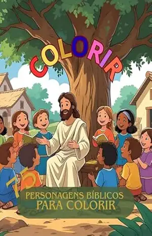 Livro Personagens Bíblicos para colorir - ELIAS MELO
