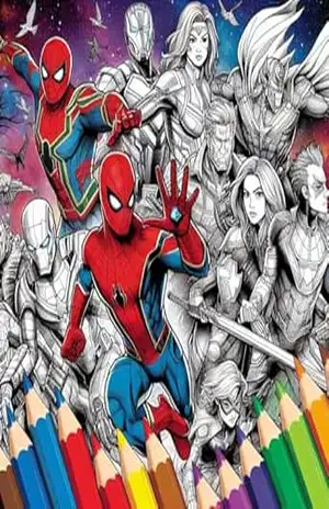 Marvel Super Heróis e Vilões: Um Livro de Imagens para Colorir - Miguel  Fernandes