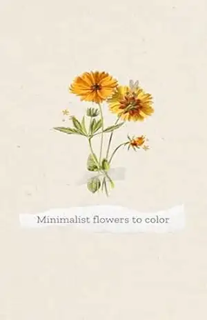 Minimalist flowers to color - Daiene Oliveira