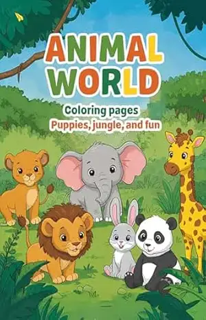 Mundo Animal para Colorir: Filhotes, Selva e Diversão! - B. Create