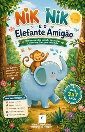 Nik Nik e o Elefante Amigão: “Princípios Pedagógicos: Desenvolvimento Emocional e a Amizade” “Idade: 3–6 Anos” – FABRÍCIO ANDRADE
