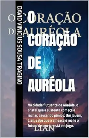 O Coração de Auréola: Na cidade flutuante de Auréola, o cristal que a sustenta começa a rachar, causando pânico. Um jovem, Lian, sabe que a ameaça é real e o futuro de seu lar está em jogo. - David Vinicius Sousa Tragino