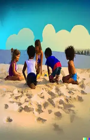 O João e os amigos foram à praia – Cegonha Divertida