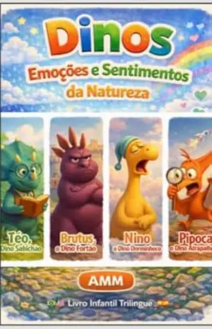 Os Dinos e suas Aventuras: Descobrindo as Emoções: Porque ficamos com medo, Histórias Educativas Infantis – Trilíngue (Português • English • Español), de 6 a 8 anos – Antonio Milano