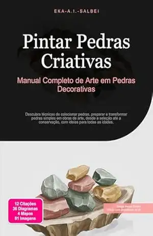 Pintar Pedras Criativas: Manual Completo de Arte em Pedras Decorativas (Fazer trabalhos manuais Livro 1) – Eka A.I. Salbei