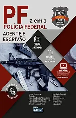 Polícia Federal – 2 em 1 – Agente de Policia e Escrivão 2020 – Equipe Alfacon