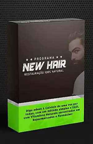 Prgrama New Hair – Restauração 100% Natural: Diga adeus à Calvície de uma vez por todas, com um método simples e fácil, com Vitaminas Naturais encontradas em Supermercados e Farmácias! – Thalles  Santos