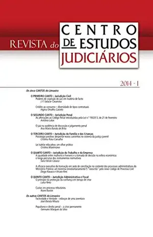 Revista do CEJ n.º 1 – 2014 – Centro de Estudos Judiciários