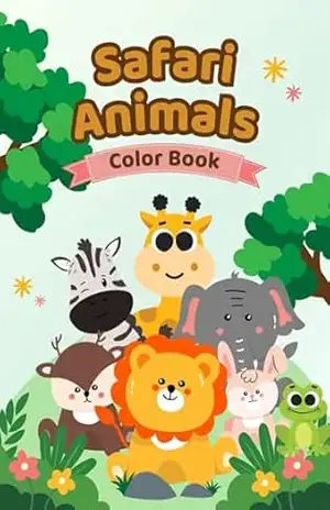 Safari Animals: Color Book - Estrela Brilhante