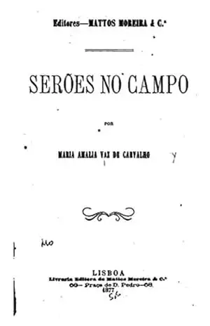 Serões no campo – Maria Amália Vaz de Carvalho