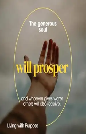 The generous soul: will prosper - Jonathan Davi B