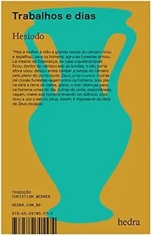 Trabalhos e dias (Hedra Edições) – Hesíodo